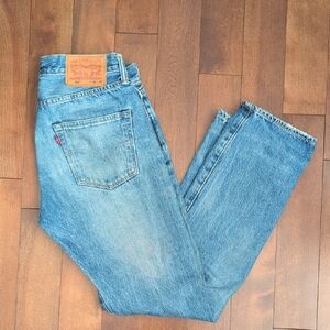 Levis 501 Jeans Selvedge Cone Mills W30 Mens